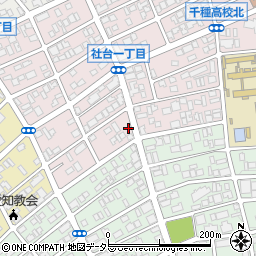 愛知県名古屋市名東区社台1丁目78周辺の地図
