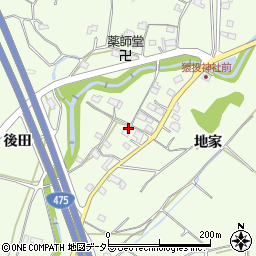 愛知県豊田市猿投町地家82周辺の地図