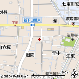 愛知県あま市七宝町下田廻間31周辺の地図