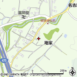 愛知県豊田市猿投町地家62周辺の地図