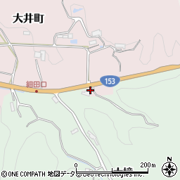 愛知県豊田市大井町砂田周辺の地図