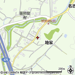 愛知県豊田市猿投町地家64周辺の地図