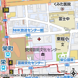 名古屋市役所　財政局栄市税事務所固定資産税課土地調査係周辺の地図