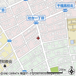 愛知県名古屋市名東区社台1丁目80周辺の地図