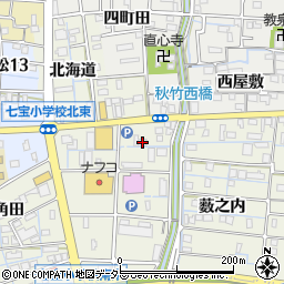 いちい信用金庫七宝支店周辺の地図