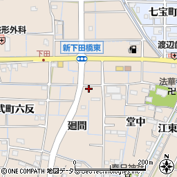 愛知県あま市七宝町下田廻間571周辺の地図