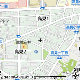 愛知県名古屋市千種区高見周辺の地図