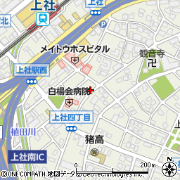 愛知県名古屋市名東区上社4丁目173周辺の地図