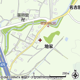 愛知県豊田市猿投町地家63周辺の地図
