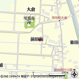 愛知県愛西市宮地町前田面63周辺の地図