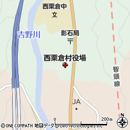 岡山県英田郡西粟倉村周辺の地図