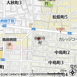 愛知県名古屋市中村区中島町1丁目60周辺の地図