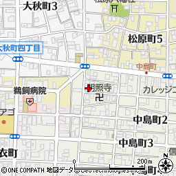 愛知県名古屋市中村区中島町1丁目57周辺の地図