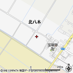 滋賀県愛荘町（愛知郡）北八木周辺の地図