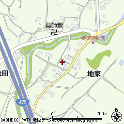 愛知県豊田市猿投町地家68周辺の地図
