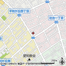 愛知県名古屋市名東区社台1丁目31周辺の地図