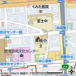 名古屋市立東桜小学校周辺の地図