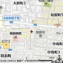 愛知県名古屋市中村区中島町1丁目55周辺の地図