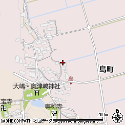 滋賀県近江八幡市島町周辺の地図