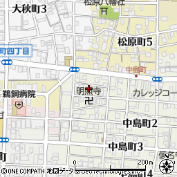 愛知県名古屋市中村区中島町1丁目61周辺の地図