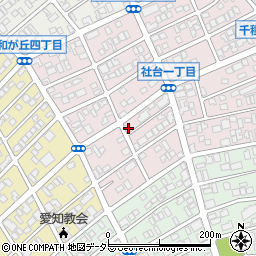 愛知県名古屋市名東区社台1丁目106-4周辺の地図