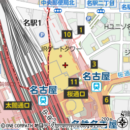 トヨタレンタリース愛知ＪＲタワーズプラザ店周辺の地図