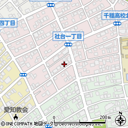 愛知県名古屋市名東区社台1丁目97周辺の地図