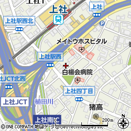 愛知県名古屋市名東区上社4丁目165周辺の地図