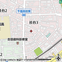 愛知県名古屋市名東区社台3丁目149周辺の地図