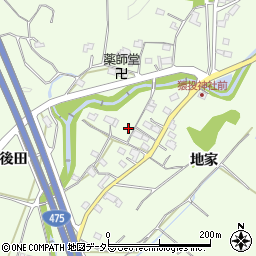 愛知県豊田市猿投町地家27-2周辺の地図
