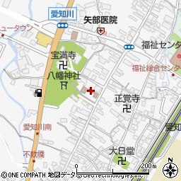 中山道愛知川宿街道交流館周辺の地図