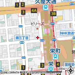 ハーブス　栄本店周辺の地図