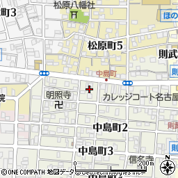 愛知県名古屋市中村区中島町1丁目40周辺の地図