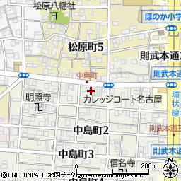 愛知県名古屋市中村区中島町1丁目35周辺の地図