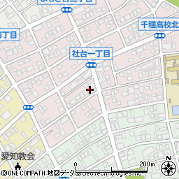 愛知県名古屋市名東区社台1丁目100周辺の地図