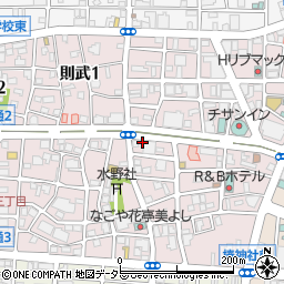 愛知県名古屋市中村区則武周辺の地図