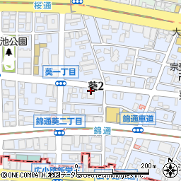 愛知県名古屋市東区葵周辺の地図
