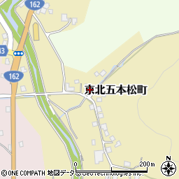 京都府京都市右京区京北五本松町平谷周辺の地図