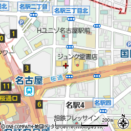 和食美天処 個室居酒屋 天場（TENBA）名古屋駅前店周辺の地図