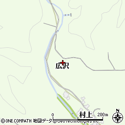 愛知県豊田市猿投町広沢周辺の地図