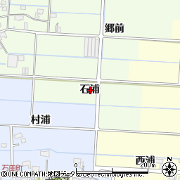愛知県愛西市四会町石浦周辺の地図
