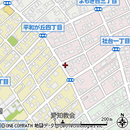 愛知県名古屋市名東区社台1丁目27周辺の地図