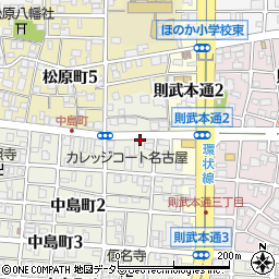 名鉄協商中島町第３駐車場周辺の地図