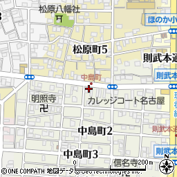 愛知県名古屋市中村区中島町1丁目38周辺の地図