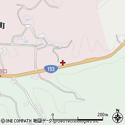 国道１５３号線周辺の地図