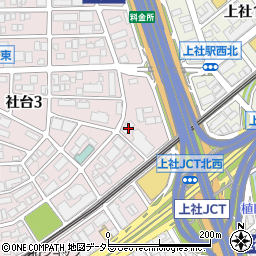 愛知県名古屋市名東区社台3丁目129周辺の地図