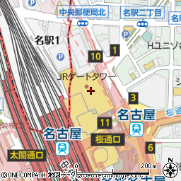 牛たん炭焼利久 名古屋駅ゲートタワープラザ店周辺の地図