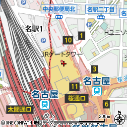 梅丘寿司の美登利総本店 名古屋店周辺の地図