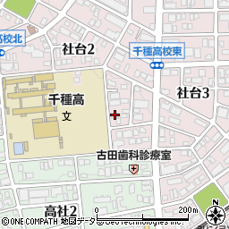 愛知県名古屋市名東区社台2丁目218周辺の地図