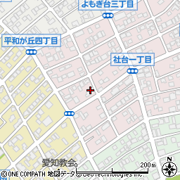 愛知県名古屋市名東区社台1丁目44周辺の地図